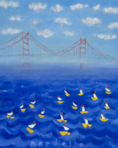 Chicken Ships, Oil on canvas, 20 in. x 16 in., 2007 ©Carrie Nardello